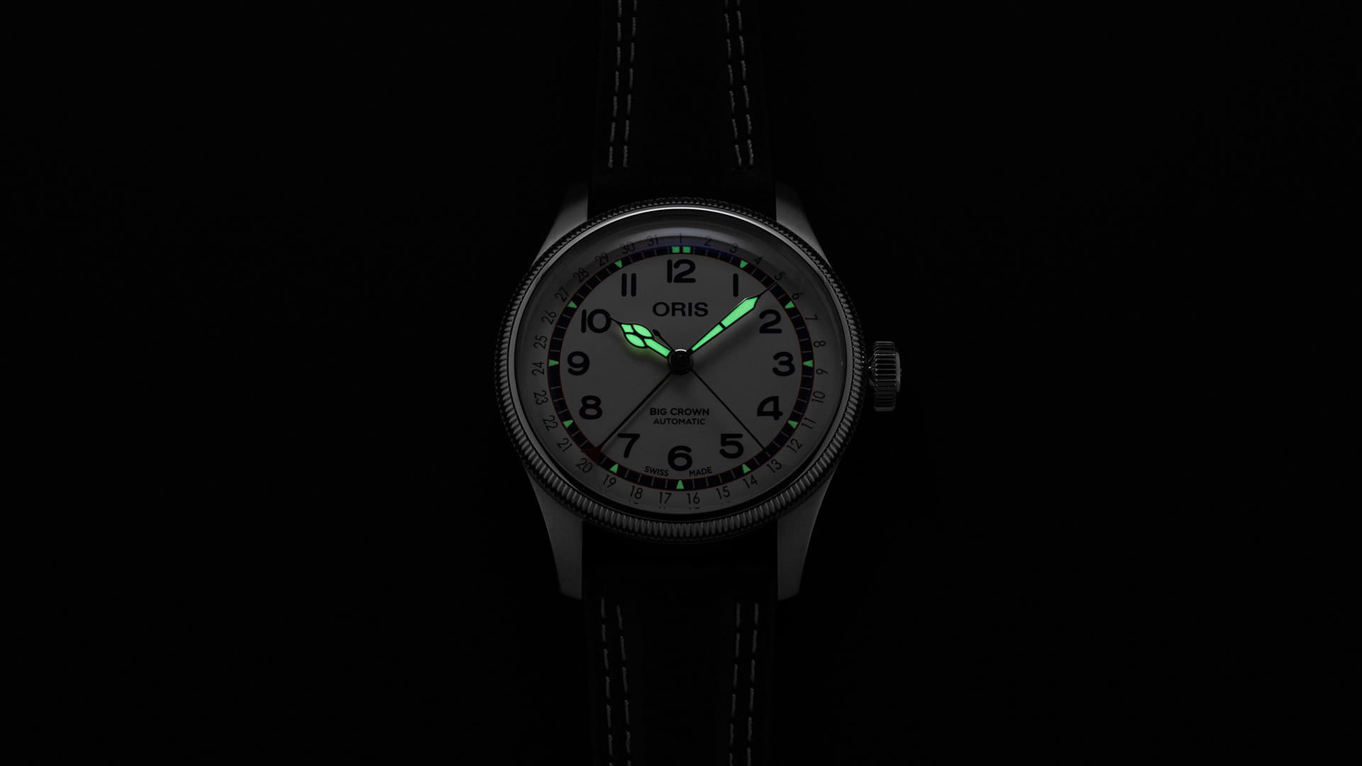 Oris 01 754 7785 4081-Set мужские часы застежка крупным планом